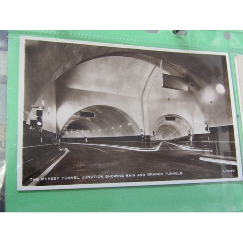 64 - VINTAGE POSTCARDS, in black ring binder album, over 130 view & postcards including various Cornwall ... 