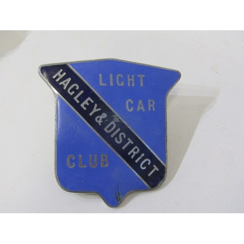 80 - ENAMEL CAR BADGES ETC. a selection of car badges etc. including Bentley Drivers Club, AA badge, The ... 