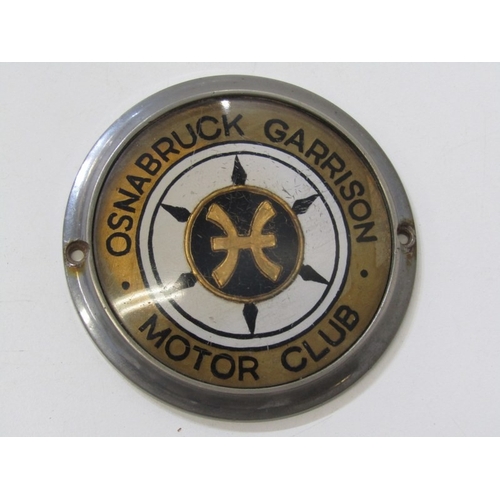 80 - ENAMEL CAR BADGES ETC. a selection of car badges etc. including Bentley Drivers Club, AA badge, The ... 