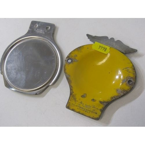 80 - ENAMEL CAR BADGES ETC. a selection of car badges etc. including Bentley Drivers Club, AA badge, The ... 