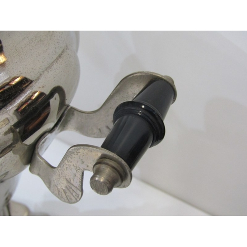 86 - SAMOVAR, a vintage silver plated samovar with electrical fittings, 36cm height