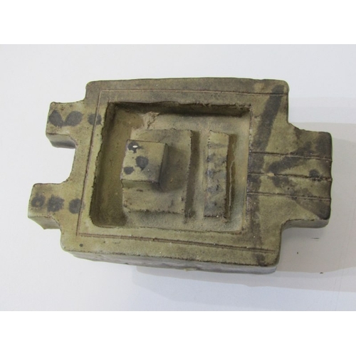 91 - STUDIO POTTERY, a studio pottery jug with light and medium brown glaze, twist handle (chip), 15cm he... 