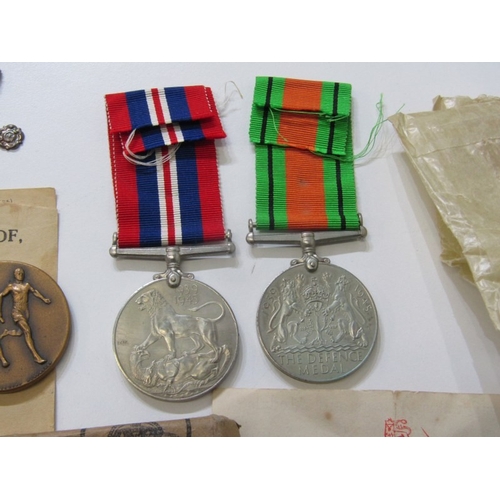 97 - 2 BOXES OF WWII MEDALS, a War and Defence medal in box of issue to Leading Wren Cook, Lilian Irene S... 