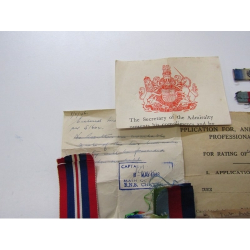 97 - 2 BOXES OF WWII MEDALS, a War and Defence medal in box of issue to Leading Wren Cook, Lilian Irene S... 