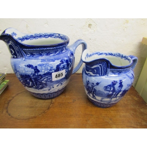 48 - WENFORD BRIDGE POTTERY CANDLESTICK BY SETH CARDEW and 2 Royal Doulton 'Eglinton Tournament' blue and... 