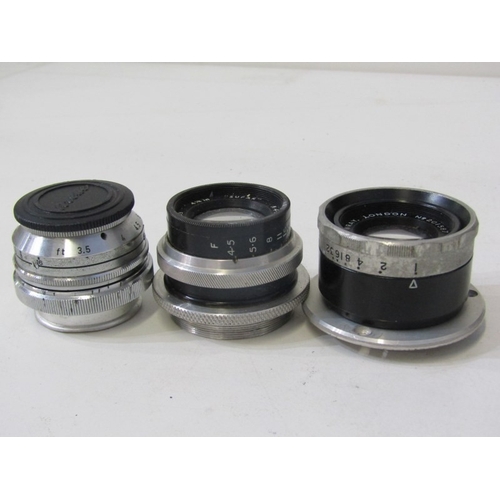 18 - PHOTOGRAPHY LENSES; mixed collection of lenses to include Corfield tele-lumax, Vivitar extension tub... 
