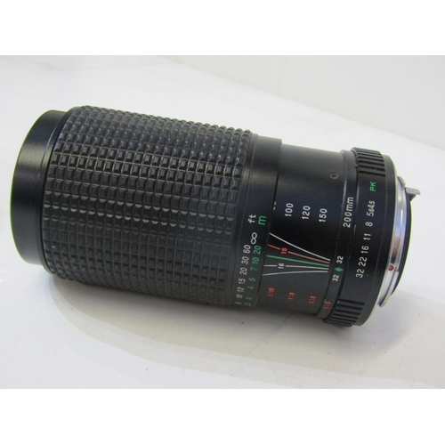 19 - PHOTOGRAPHY, LENSES; mixed shelf of lenses to include Super Paragon PMC auto zoom, Erno auto tele zo... 