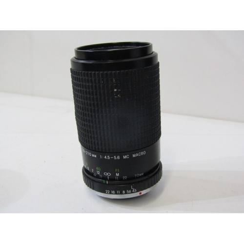 19 - PHOTOGRAPHY, LENSES; mixed shelf of lenses to include Super Paragon PMC auto zoom, Erno auto tele zo... 