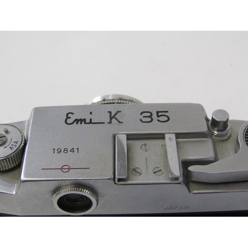 20 - PHOTOGRAPHY - vintage cameras; Samoca LE II camera, USSR Kiev camera, EMI K camera, 2 x Canon Canone... 