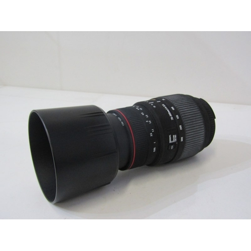 21 - PHOTOGRAPHY - LENSES; Sigma APO DC lense in bag, Miranda Macro 1:4.5-5.6, Olympus zoom lense,Carl Ze... 