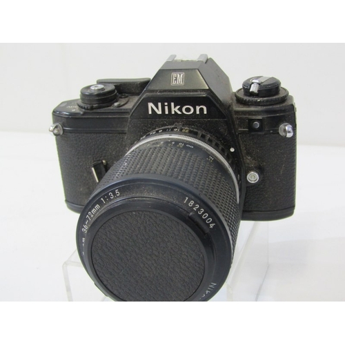 4 - PHOTOGRAPHY, Nikon DX VR D50 camera with Nikon AF-S DX Nikkor 18-55mm lense and strap, a Nikon EM M9... 