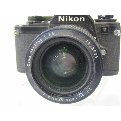 4 - PHOTOGRAPHY, Nikon DX VR D50 camera with Nikon AF-S DX Nikkor 18-55mm lense and strap, a Nikon EM M9... 