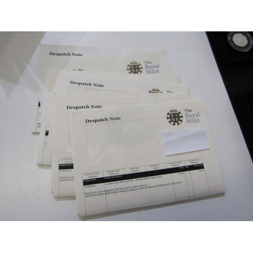 11 - 2012 London Olympics Silver BUNC 50 pence Sports Collection.  Full set of 50p x 29, depicting indivi... 