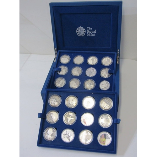 12 - 2012 Elizabeth II Silver Proof 24-coin collection commemorating the Queen’s Diamond Jubilee with coi... 