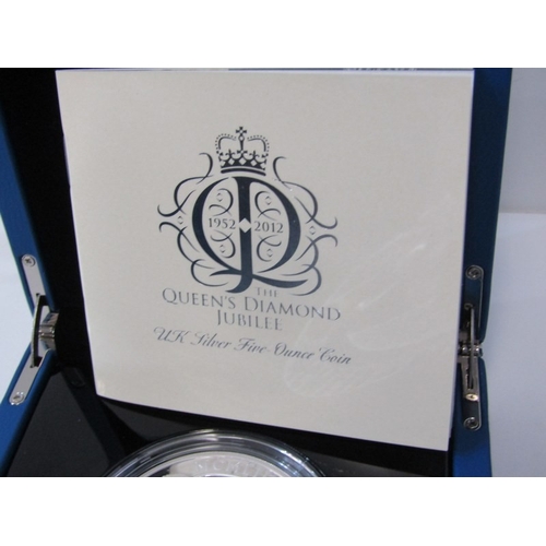 13 - 2012 Elizabeth II Fine Silver Proof 5 ounce 10 Pounds, commemorating the Queen’s Diamond Jubilee.  C... 