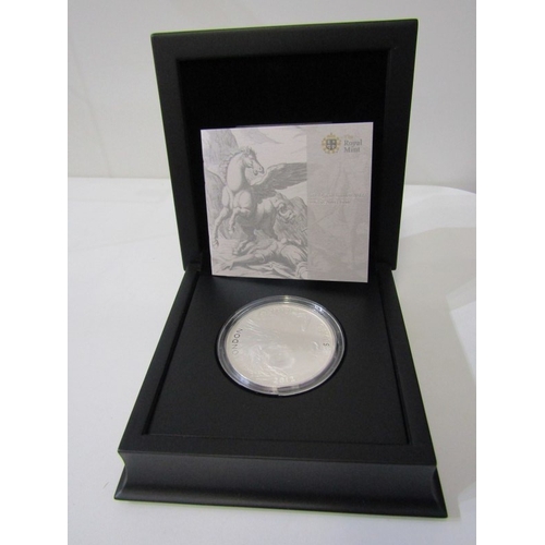 14 - 2012 London Olympics Fine Silver Proof 5 ounce 10 Pounds.  Capsuled in Official Royal Mint bespoke p... 