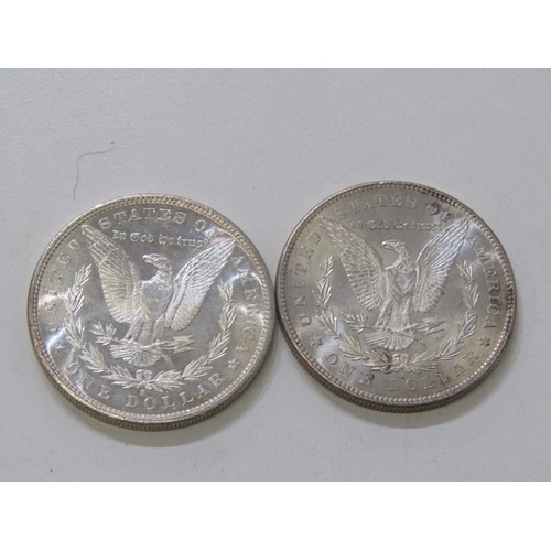 22 - 1878-S/1881-S USA Morgan Silver Dollars, San Francisco Mint, both in high grade with fine toning. 26... 