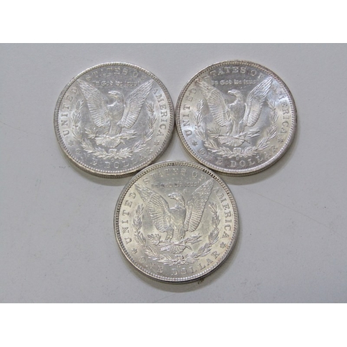 24 - 1900-O/1901-O/1904-O USA Morgan Silver Dollars, New Orleans Mint, all in high grade with mixed tonin... 