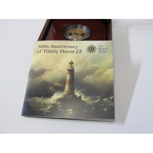 3 - 2014 Elizabeth II Gold Proof 2 Pounds, 500th Anniversary of Trinity House.  Obv: Queen Elizabeth II;... 