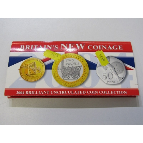 33 - Small file box containing 1967 6-coin set; 1970 8-coin Royal Mint set; Britain’s 1st Decimal 5-coin ... 