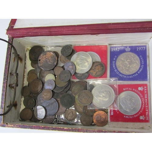 33 - Small file box containing 1967 6-coin set; 1970 8-coin Royal Mint set; Britain’s 1st Decimal 5-coin ... 
