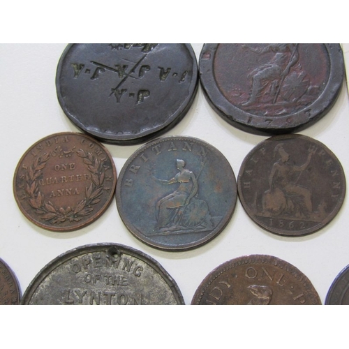 44 - 1812 Lower Canada copper halfpenny token commemorating Wellington's victory at Salamanca over Napole... 