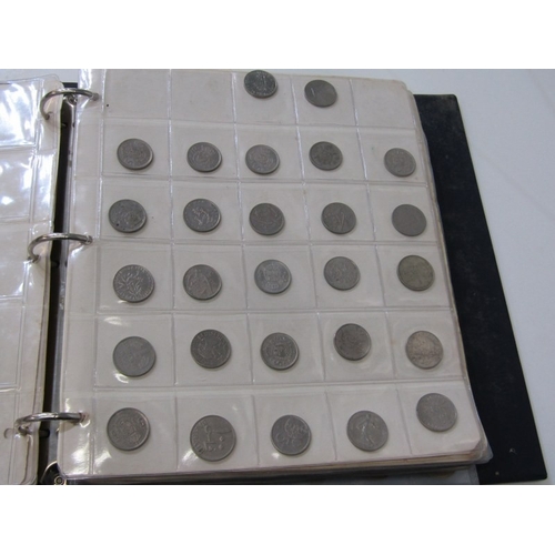 51 - A large album of modern mostly European coins with some having silver content