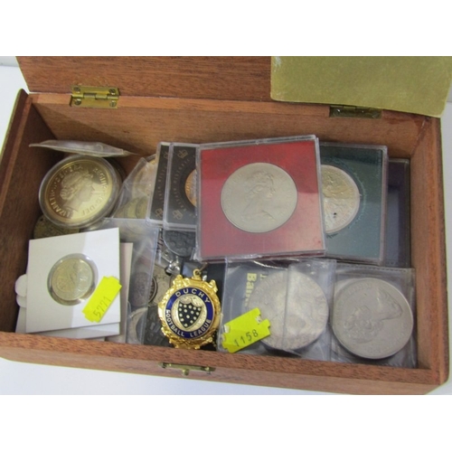 53 - A tub of World coins including a 1971 New Zealand Dollar to cent proof 7-coin set together with a bo... 