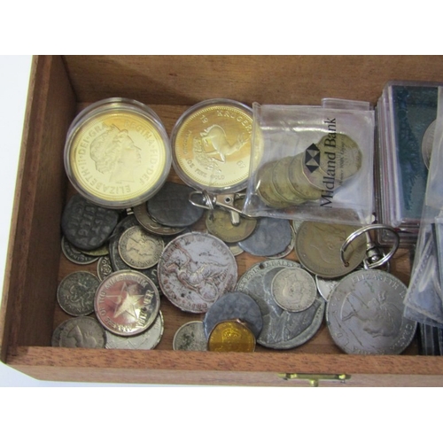53 - A tub of World coins including a 1971 New Zealand Dollar to cent proof 7-coin set together with a bo... 