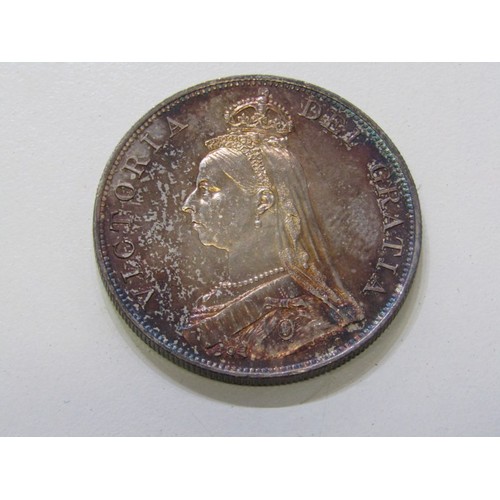 8 - 1887 Victoria Jubilee Specimen set consisting of a sterling silver crown, double florin, halfcrown, ... 