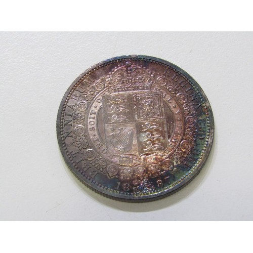 8 - 1887 Victoria Jubilee Specimen set consisting of a sterling silver crown, double florin, halfcrown, ... 