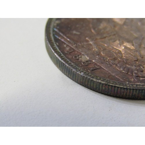 8 - 1887 Victoria Jubilee Specimen set consisting of a sterling silver crown, double florin, halfcrown, ... 