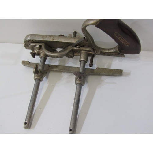 51 - WOODWORKING TOOLS, a vintage record no.044C plough plane, the mottled bodied tool used for cutting g... 