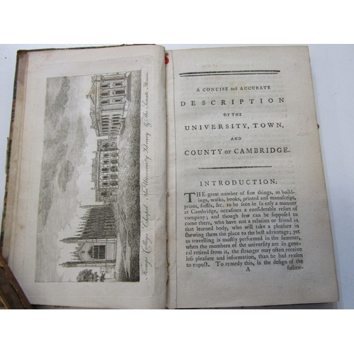 44 - ANTIQUARIAN BOOKS, antiquarian volume 'A Concise and Accurate Description of the University, Town an... 
