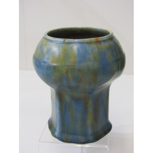 10 - ART POTTERY, a Quimper (Odetta) vase (damaged) 18cm height, a Gustavberg vase, a Chameleon vase and ... 