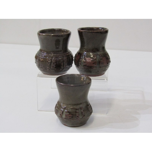 11 - WENFORD BRIDGE POTTERY, a collection of 10 pieces of Wenford Bridge pottery, including a small vase ... 