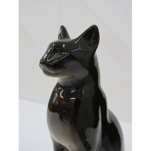 12 - CAT ORNAMENTS, a Paul Cardew design 'Cool Catz' 'Paisley' porcelain cat figurine. 15cm height. A sea... 
