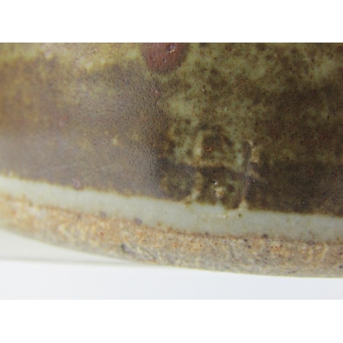 33 - LEACH POTTERY, a St. Ives Leach Pottery bowl, the interior with mottled green glaze. 20cm diameter x... 