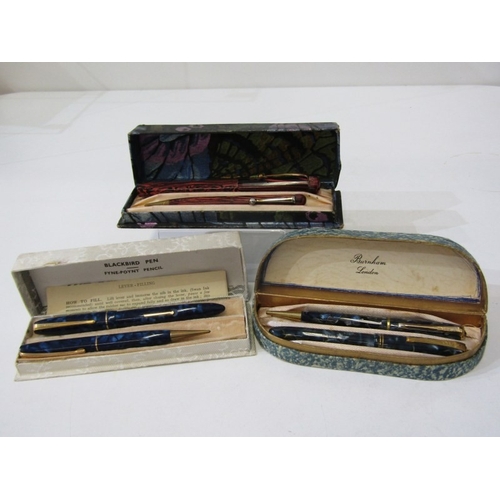WRITING SETS, selection of 3 boxed writing sets including blackbird ...