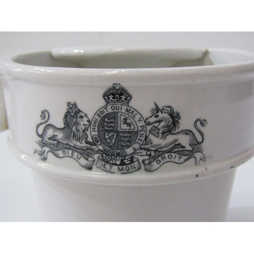 45 - VINTAGE MEDICAL ITEMS, Clarkes food warmer, a Clarkes pottery pyramid fairy food warmer jug, c.1880s... 