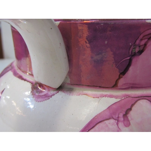 5 - SUNDERLAND LUSTRE JUG, an early 19th century Sunderland lustre pottery jug depicting 'A West View of... 