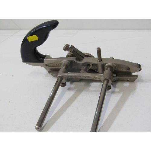 51 - WOODWORKING TOOLS, a vintage record no.044C plough plane, the mottled bodied tool used for cutting g... 