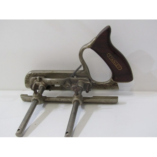 51 - WOODWORKING TOOLS, a vintage record no.044C plough plane, the mottled bodied tool used for cutting g... 