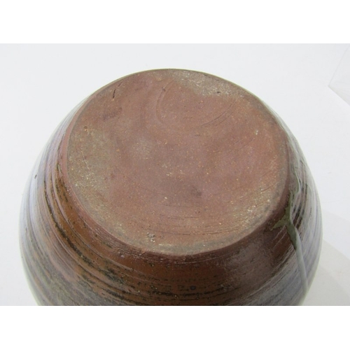 55 - WENFORD BRIDGE POTTERY, 2 Wenford Bridge pottery jars and covers, both with incised brown floral and... 