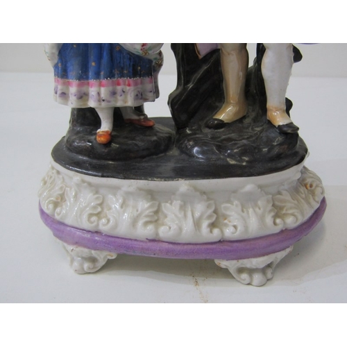 9 - ROYAL DUX, a Royal Dux Bohemia porcelain figure depicting a maiden with a water jug sitting on a lar... 