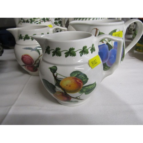 20 - PORTMEIRION POTTERY, 8 various Portmeirion Pottery jugs including Botanic Garden, 'The Mistress' ran... 