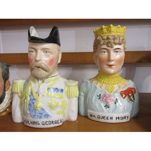 34 - CHARACTER JUGS, a set of 3 graduated John Major limited edition character jugs by Influential Friend... 