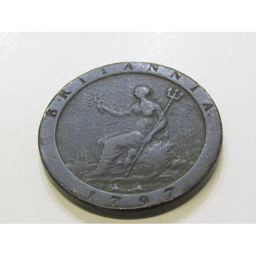 46 - 17th-19th Century copper collection in mixed grades: 1694 William & Mary halfpenny; 1699 William hal... 
