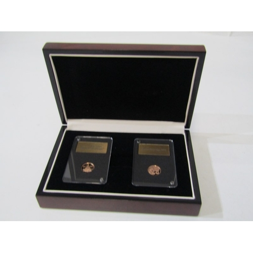 17 - GOLD QUARTER SOVEREIGNS X 2: 2021 Elizabeth II gold quarter sovereigns, 