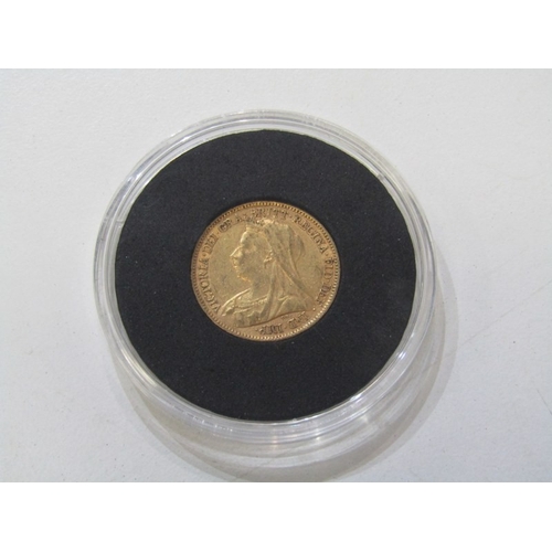 20 - GOLD HALF SOVEREIGN: 1901 Victoria 